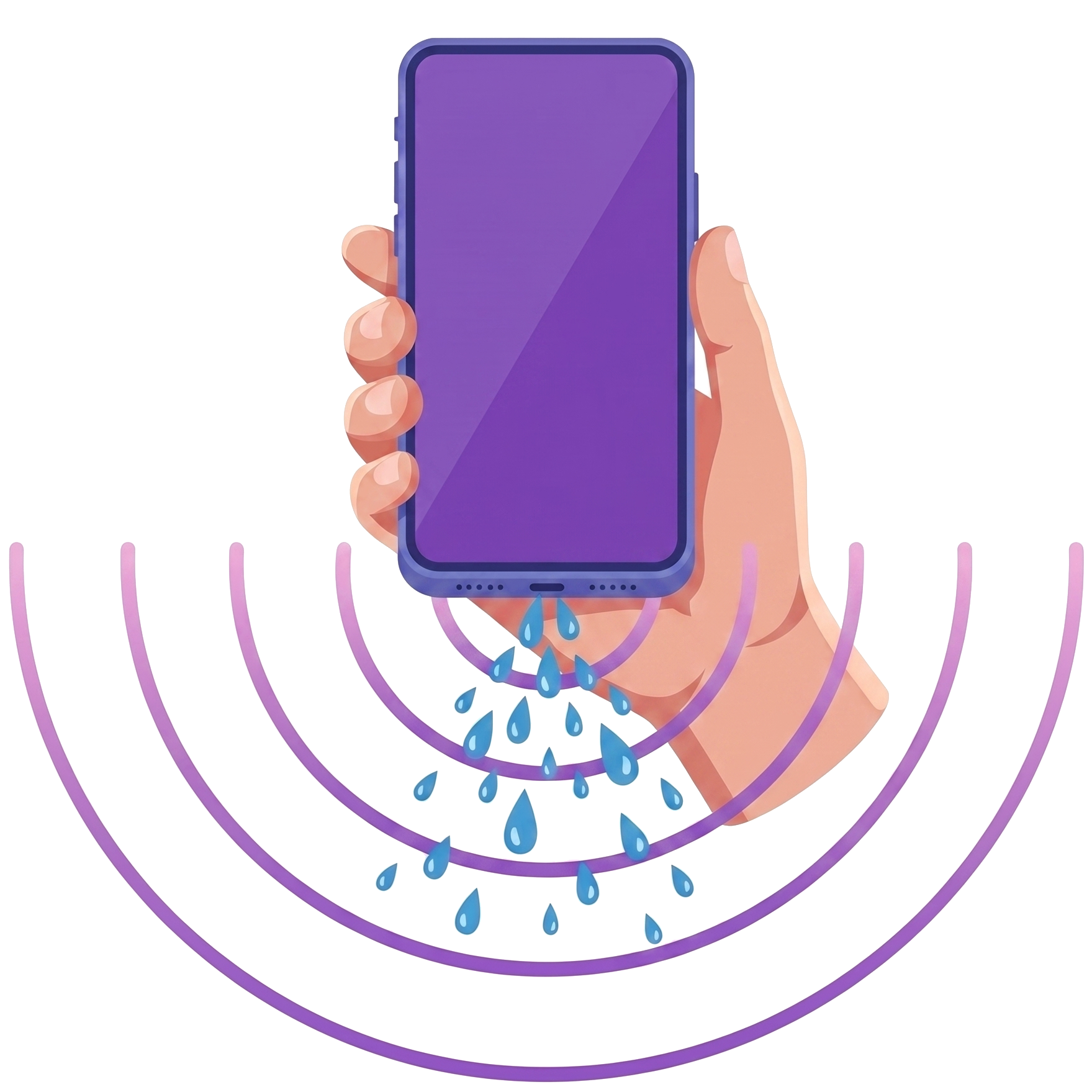 Emergency Phone Water Rescue Step Illustration